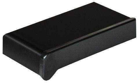 Подоконник пластиковый Moeller LD S 30 /600/ С 2 КАПИНОСАМИ ЧЕРНЫЙ УЛЬТРАМАТ /5,5м/ (clean-touch)