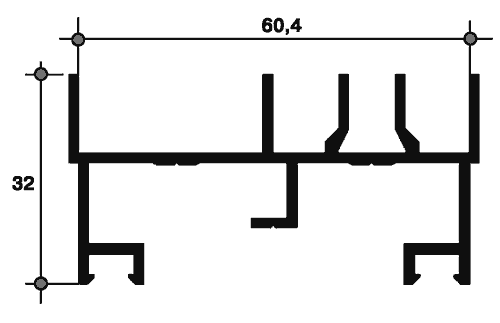 Рама боковая, 640-03 (167) 6м Белый