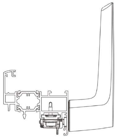 Ручка оконная NP Ultra, круглая, Европаз, белая RAL9010, 03961410