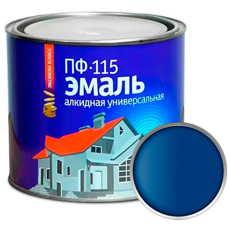 Эмаль универсальная ПФ-115 синяя СЛЗ 20 кг