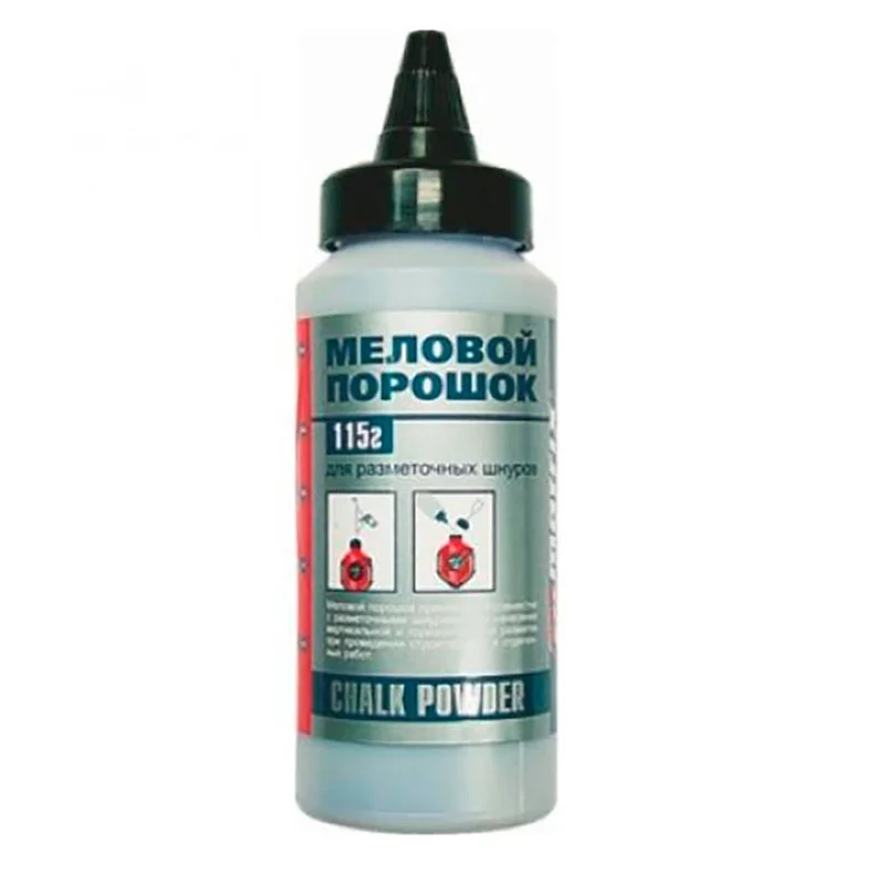 Порошок меловой для разметочных шнуров, 115 г, красный