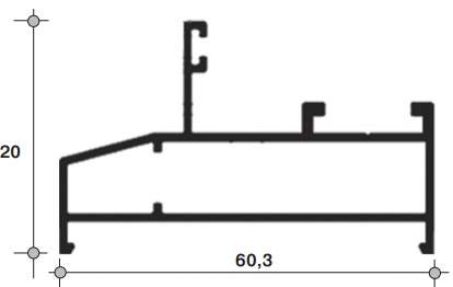 Рама большая глухая,640-35 (566) 6м Белый