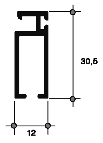 Профиль москитной сетки, SLID-50X 6м Белый