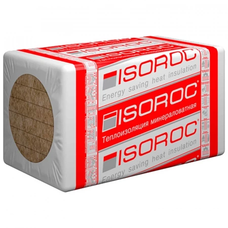 Утеплитель минераловатный на основе базальта ISOROC Изолайт Л-40, плита 1000х600х100 мм (4 шт., 2,4 м²; 0,24 м³/уп.)