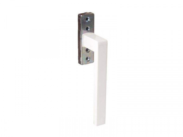 Ручка KORA 175 с четырёхгранным штифтом 7 мм, 90 градусов, белая RAL9010, 02466410