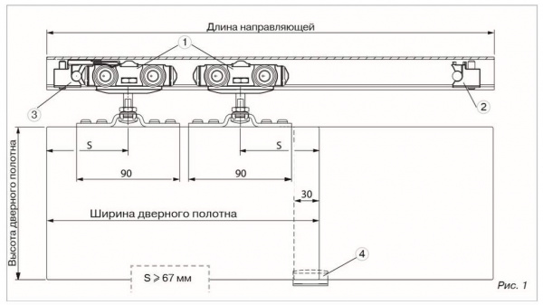 Направляющая верхняя, длина 6 м