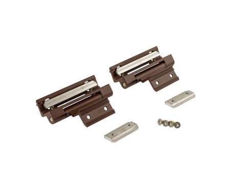 Комплект петель фрамужных Alu 540, клемма 2, V.01, 90 кг, корич. RAL8017