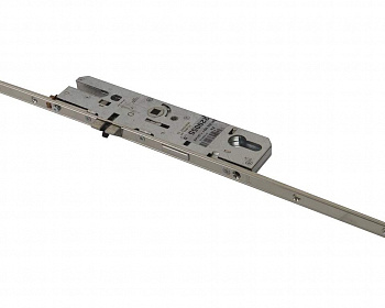 Замок многозапорный  G-TS MM с ригелем с 2 iS цапфами E92 PZ DM35 Цвет: серебро L=1.347 фикс.