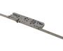 Замок многозапорный  G-TS MM с ригелем с 2 iS цапфами E92 PZ DM35 Цвет: серебро L=1.347 фикс.