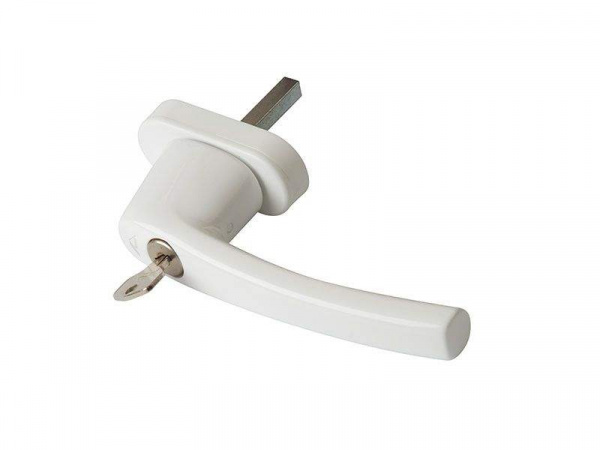 Ручка Rotoline с ключом Tilt First 37мм, белый RAL9016