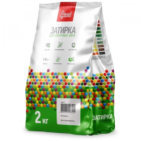 Затирка цементная для плиточных швов "Старатели" 002 белая, 2 кг