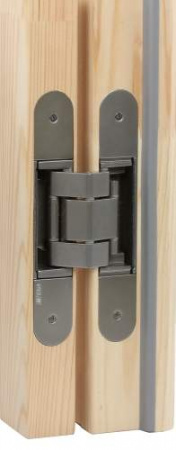 Петля скрытая, 3D, универсальная, 190x31 мм, 120 кг, цамак/алюминий, матовый никель