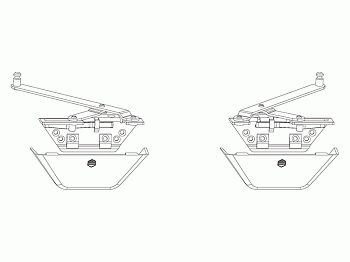 Ножницы откидные для SKB-S/SE, комплект коричневый