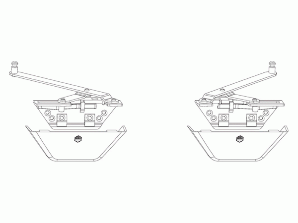 Ножницы откидные для SKB-S/SE, комплект коричневый