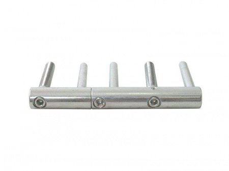 Петля ввертная, 5-штыревая, 3D регулируемая, диаметр 18 мм, сталь, оцинкованная