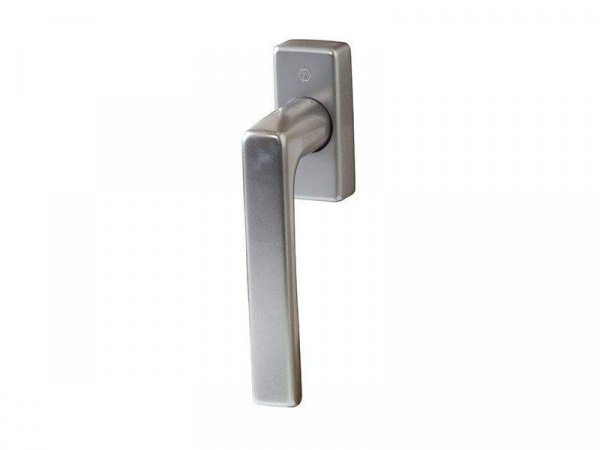 Ручка оконная HOPPE Dallas Secustic алюминиевая, штифт variofit 32-52 мм (F9) титан, 90° , 2 винта М5х55/60
