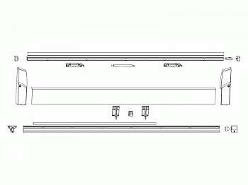 Шины SKB-S/SE/Z 1051-1250, комплект белый