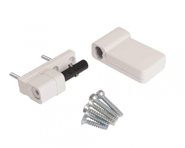 Петля дверная Elementis K-S (15-20 мм), на 100кг., Белый, RAL9016