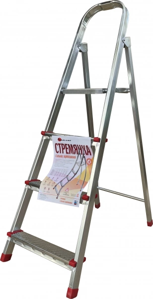 Стремянка металлическая оцинк 4 ступени Variant