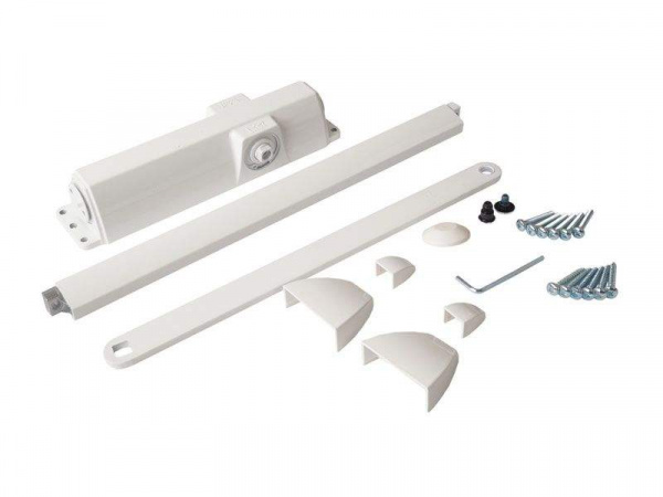 Доводчик dormakaba  TS-90 Impulse EN3/4, Белый RAL9016 с тягой