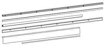 Комплект направляющих GS1000, 1081-1280 мм, неокрашенный, 09763000