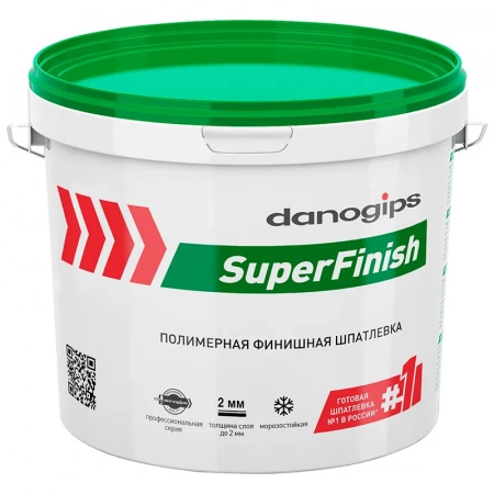 Шпаклевка готовая финишная полимерная DANOGIPS (SHEETROCK) SuperFinish, 11 л (18,1) кг