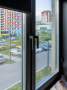 Ручка оконная Internika DUBLIN 35 мм, алюминиевая, 2 винта, черный матовый RAL9005M (45°)