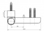 Петля дверная Roto Solid 150 P (110 кг), 17-20,5 мм RAL 9016 E, Белый