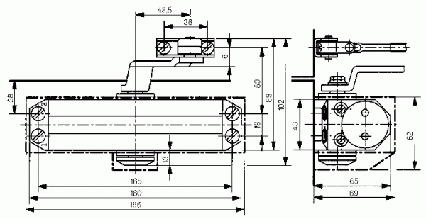 Доводчик dormakaba TS-77 EN 2  Серебристый
