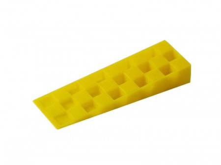 Клин монтажный Bauset 143х43х22 желтый