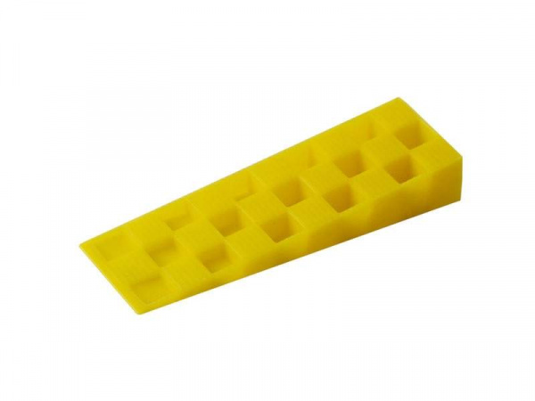 Клин монтажный Bauset 143х43х22 желтый