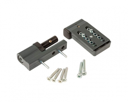 Петля дверная Elementis K-V (15-20 мм), на 120кг., RAL7016 антрацит