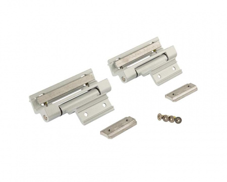 Комплект петель фрамужных Alu 540, клемма 1, V.02, 130 кг, серебро R01.5, 728716, 2 шт.
