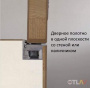 Петля скрытая для компланарных дверей, универсальная, 3D, 130x32/25 мм, 60 кг, цамак и алюминий, с 4 накладками и 4 винтами для крепления накладок, никель матовый