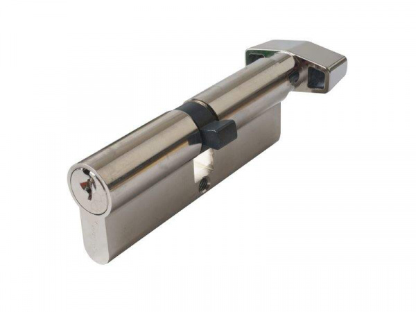 Цилиндр профильный MAXBAR с плоской ручкой CVG/K 45(ручка)/45 (ключ),никелированный