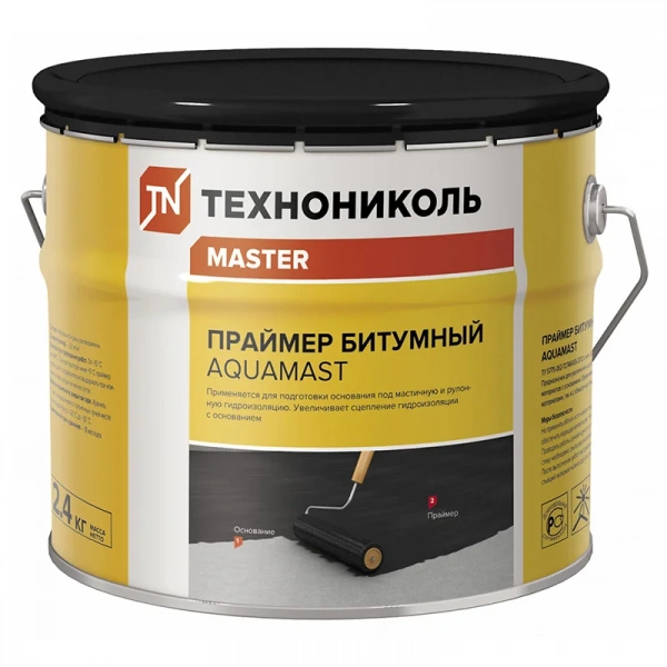 Праймер битумный Аквамаст ТЕХНОНИКОЛЬ 3 л/2.4 кг