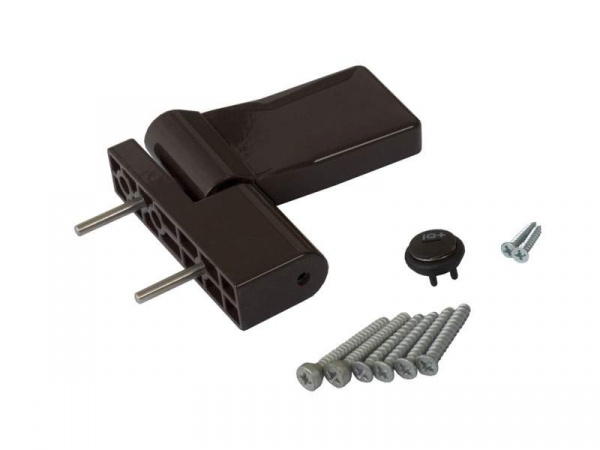 Петля дверная ELEMENTIS серия IQ-Plus 16-19 мм, Коричневый RAL8019