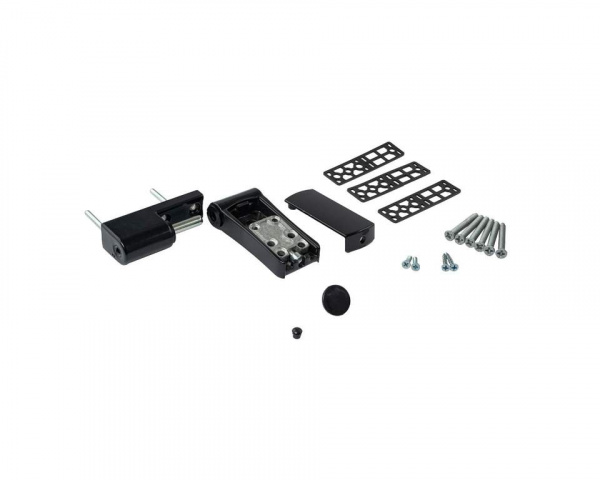 Петля дверная регулируемая  Elementis 3-D 110мм (14-19,5 мм) на 120 кг, черная RAL9005