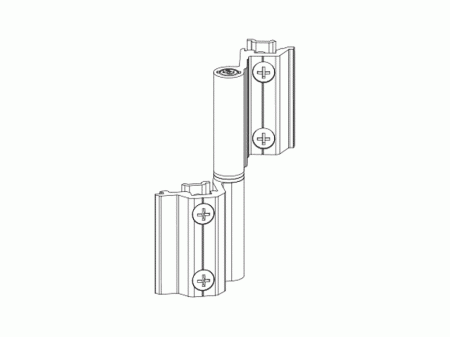 Петля поворотная оконная, Проведал, регулируемая +-1,2 mm, неокрашенная
