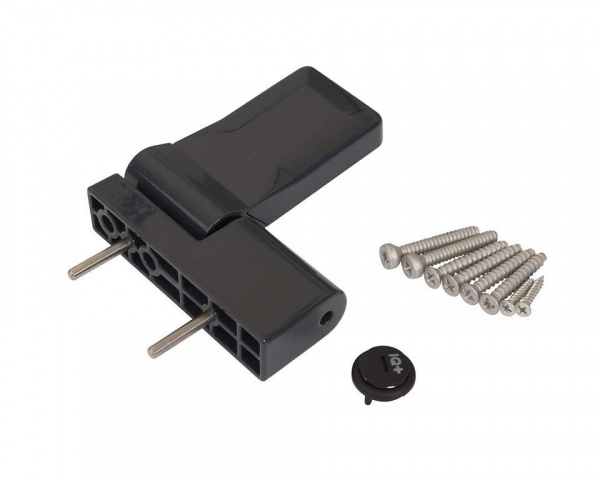 Петля дверная ELEMENTIS серия IQ-Plus 19-22 мм, Антрацит RAL7016