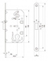 Замок магнитный MAXBAR с ответной планкой, 50x85x18, PZ, универсальный, хром матовый