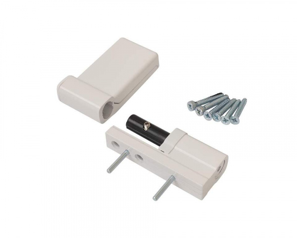 Петля дверная Elementis K-V (15-20 мм), на 120кг., Белый RAL9016