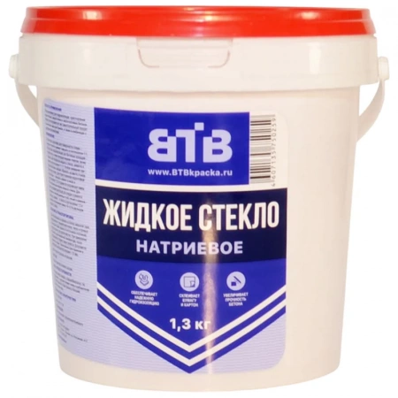 Жидкое стекло ВТВ натриевое, 1.3 кг