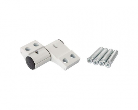Петля двер. подшип. ELEMENTIS new, 2-х секционная, м/о 67, креп. на тепл. профиль, белая RAL9016