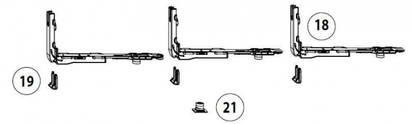 Комплект запорных элементов Patio 160S ALU D10