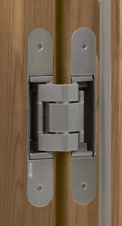 Петля скрытая, 3D, универсальная, 190x31 мм, 120 кг, цамак/алюминий, матовый никель