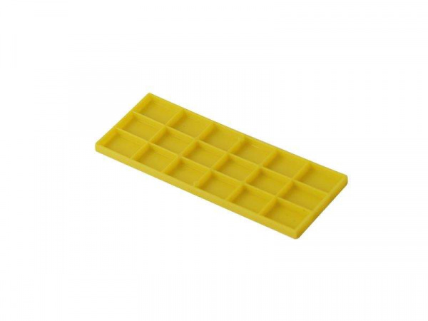 Пластина рихтовочная Bistrong 100x38x4 желтая