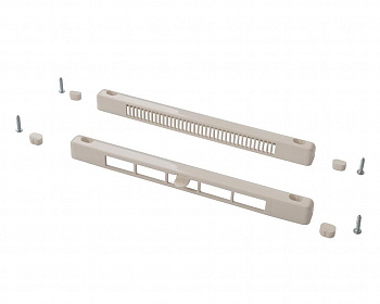 Комплект: клапан вентиляционный SM Tip Vent MINI + козырек наружный TIP MINI, 4-13 m3/ч, белый RAL9016