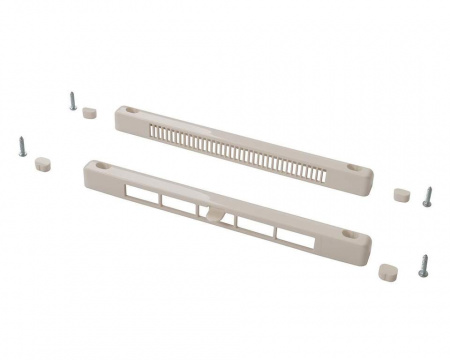 Комплект: клапан вентиляционный SM Tip Vent MINI + козырек наружный TIP MINI, 4-13 m3/ч, белый RAL9016