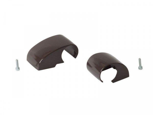 Комплект крышек для DOMINA HP COVER (2 шт.), межосевое 62.5 мм, коричневый RAL8019, 06120640N